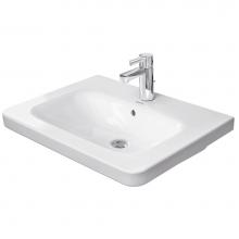Duravit 2320650000 - Duravit DuraStyle 25 5/8'' Rectangular Wall Mounted Sink in White with Single Faucet Hol
