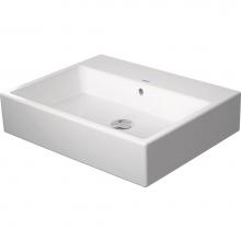 Duravit 2350600060 - Duravit Vero 23 5/8'' Rectangular Wall Mounted Sink in White with Overflow