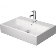 Duravit 2350700000 - Duravit Vero 27 1/2'' Rectangular Wall Mounted Sink in White with Single Faucet Hole and