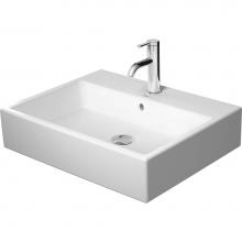 Duravit 2352600000 - Duravit Vero 23 5/8'' Rectangular Vessel Sink in White with Single Faucet Hole and with