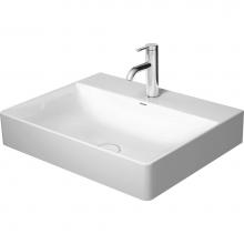 Duravit 23536000731 - DuraSquare Wall-Mount Sink White with WonderGliss