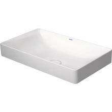 Duravit 2355600000 - Duravit DuraSquare 23 5/8'' Rectangular Vessel Sink in White