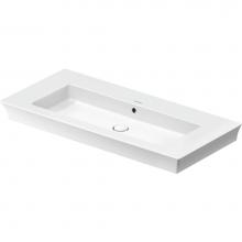 Duravit 2363100060 - Duravit White Tulip 41 1/2'' Rectangular Wall Mounted Sink in White with Overflow