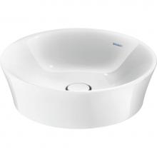 Duravit 2365500070 - Duravit White Tulip 19 5/8'' Round Vessel Sink in White