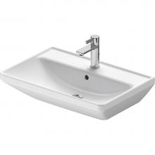 Duravit 2366650000 - Duravit D-Neo 25 5/8'' Rectangular Wall Mounted Sink in White with Single Faucet Hole an