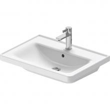 Duravit 2367650000 - Duravit D-Neo 25 5/8'' Rectangular Wall Mounted Sink in White with Single Faucet Hole an