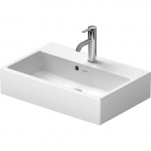Duravit 2368600060 - Duravit Vero 23 5/8'' Rectangular Wall Mounted Sink in White with Overflow