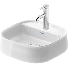 Duravit 2374420071 - Duravit Zencha 16 1/2'' Rectangular Vessel Sink in White with Single Faucet Hole and