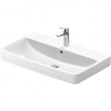 Duravit 23758000002 - Duravit No.1 31 1/2'' Rectangular Wall Mounted Sink in White with Single Faucet Hole and