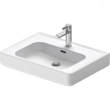 Duravit 2376650000 - Duravit Soleil by Starck 25 5/8'' Rectangular Wall Mounted Sink in White with Single Fau