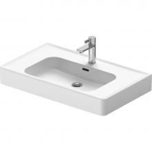 Duravit 2377800000 - Duravit Soleil by Starck 31 1/2'' Rectangular Wall Mounted Sink in White with Single Fau