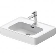Duravit 2378560027 - Duravit Soleil by Starck 22'' Rectangular Vessel Sink in White with Single Faucet Hole a