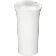 Duravit 2702500070 - Duravit White Tulip19 5/8'' Pedestal Sink in White with Rear Outlet