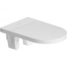 Duravit 612001011041310 - Duravit SensoWash Starck f Elongated Bidet Toilet Seat in White, with Remote and App Control, Conc