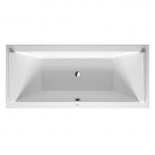 Duravit 700338000000090 - Duravit Starck 70 7/8'' x 31 1/2'' Rectangular Drop In Bathtub in White Acryli