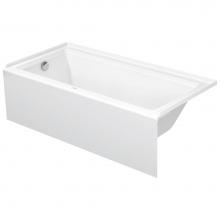Duravit 700408000000090 - Duravit Architec 66'' x 32'' Rectangular Alcove Bathtub in White Acrylic with
