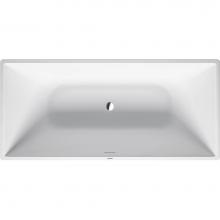 Duravit 700430000000090 - Duravit DuraSquare 72 7/8'' x 33 1/2'' Rectangular Freestanding Bathtub in Whi