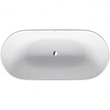Duravit 700461000000090 - Duravit Luv 63'' x 29 1/2'' Oval Freestanding Bathtub in White Solid Surface w