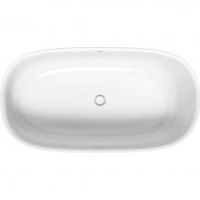 Duravit 700462000000090 - Duravit Zencha 63'' x 31 1/2'' Oval Freestanding Bathtub in White Solid Surfac