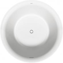 Duravit 700470000000090 - Duravit White Tulip 55 1/8'' x 55 1/8'' Round Freestanding Bathtub in White Ac