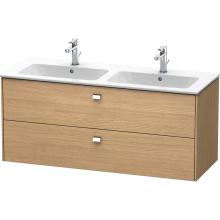 Duravit BR410501052 - Duravit Brioso Two Drawer Wall-Mount Vanity Unit European Oak
