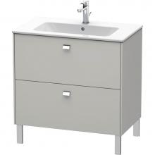 Duravit BR440201007 - Brioso Two Drawer Floorstanding Vanity Unit Concrete Gray