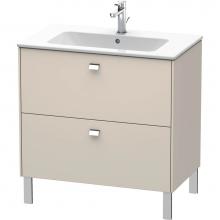 Duravit BR440201091 - Brioso Two Drawer Floorstanding Vanity Unit Taupe