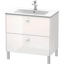 Duravit BR440202222 - Duravit Brioso 32 1/4'' Wall Mount Two Drawer Single Vanity Cabinet in High Gloss White,