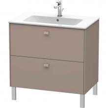 Duravit BR440204343 - Brioso Two Drawer Floorstanding Vanity Unit Basalt