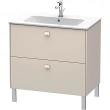 Duravit BR440209191 - Brioso Two Drawer Floorstanding Vanity Unit Taupe