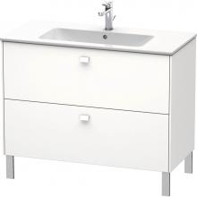 Duravit BR440301818 - Duravit Brioso 40 1/8'' Wall Mount Two Drawer Single Vanity Cabinet in Matte White, Sink