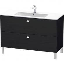 Duravit BR440401016 - Duravit Brioso 48'' Wall Mount Two Drawer Single Vanity Cabinet in Black Oak, Sink Sold