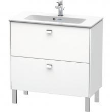 Duravit BR440701018 - Brioso Two Drawer Floorstanding Vanity Unit White