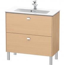 Duravit BR440701030 - Brioso Two Drawer Floorstanding Vanity Unit Natural Oak