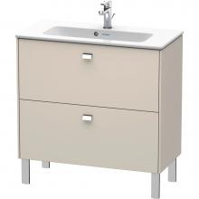 Duravit BR440701091 - Brioso Two Drawer Floorstanding Vanity Unit Taupe