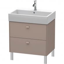 Duravit BR443404343 - Brioso Two Drawer Floorstanding Vanity Unit Basalt