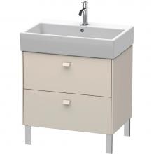 Duravit BR443409191 - Brioso Two Drawer Floorstanding Vanity Unit Taupe