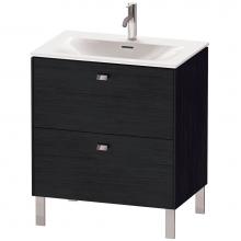 Duravit BR451101016 - Brioso Two Drawer Floorstanding Vanity Unit Oak Black
