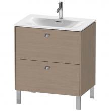 Duravit BR451101035 - Brioso Two Drawer Floorstanding Vanity Unit Oak Terra