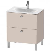 Duravit BR451101091 - Brioso Two Drawer Floorstanding Vanity Unit Taupe