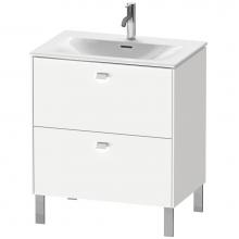 Duravit BR451101818 - Brioso Two Drawer Floorstanding Vanity Unit White