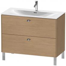 Duravit BR451301052 - Duravit Brioso Two Drawer Floorstanding Vanity Unit European Oak