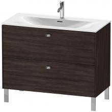 Duravit BR451301053 - Duravit Brioso Two Drawer Floorstanding Vanity Unit Chestnut Dark
