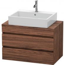 Duravit DS530702121 - Duravit DuraStyle Vanity Unit for Console  Dark Walnut