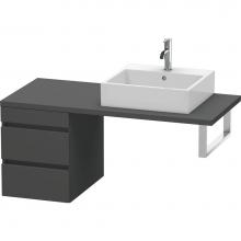 Duravit DS533604949 - Duravit DuraStyle Low Cabinet for Console  Graphite Matte