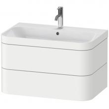 Duravit HP4637O3636 - Happy D.2 Plus Two Drawer C-Bonded Wall-Mount Vanity Kit White