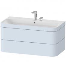 Duravit HP4638E9797 - Duravit Happy D.2 Plus Two Drawer C-Bonded Wall-Mount Vanity Kit Light Blue