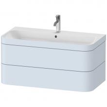 Duravit HP4638O9797 - Duravit Happy D.2 Plus Two Drawer C-Bonded Wall-Mount Vanity Kit Light Blue