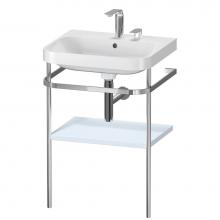 Duravit HP4835E9797 - Duravit Happy D.2 Plus C-Shaped Vanity Kit with Sink and Metal Console Light Blue