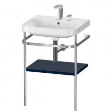 Duravit HP4835E9898 - Happy D.2 Plus C-Shaped Vanity Kit with Sink and Metal Console Midnight Blue